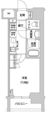 メトロステージ上野の物件間取画像
